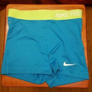 Teal Nike shorts